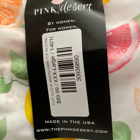 NWT Pink Desert XXXL Fun Fruit Cropped Top - Picture 5 of 11
